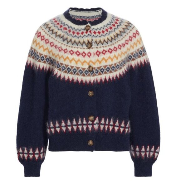 DÔEN Amble Fair Isle-Inspired Mohair-Blend Cardigan (Medium) - Picture 5 of 16